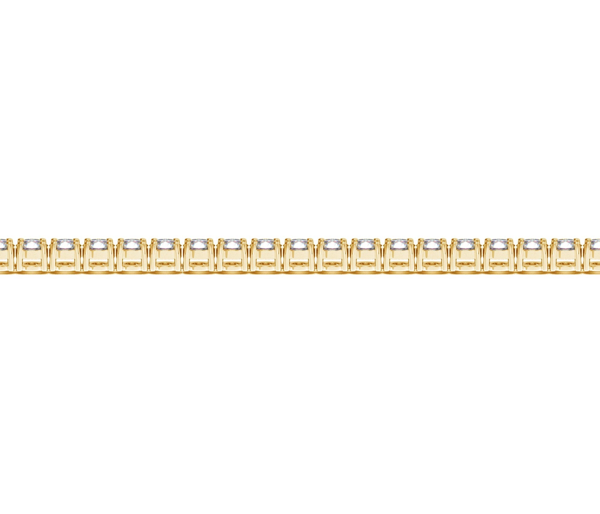 Lab Grown Round Diamond Tennis Bracelet in 14k Yellow Gold(5 cctw  F/G  VS2/SI1)